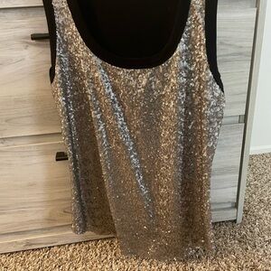 Sequin Sleeveless Top